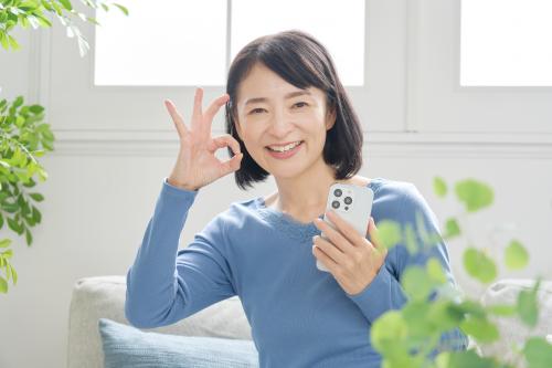 OKする女性